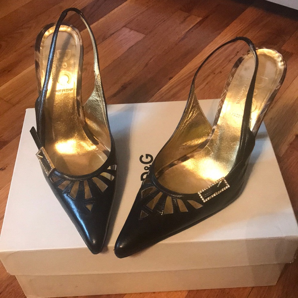 D&G leather pumps sz 6.5